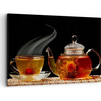 Obraz Velký obraz do obýváku 120x80 čaj moderní fotoobraz na plátně obrazy