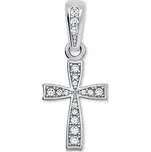 Soliter Jemný přívěsek křížek z bílého zlata 249 001 00570 07 + 2 měsíce na vrácení zboží