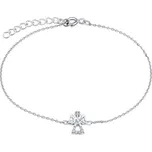 Silvego Jemný stříbrný náramek Andělíček s čirými zirkony MW2233B + 2 měsíce na vrácení zboží