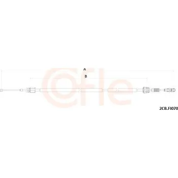 Tažné lanko, ruční převodovka COFLE 92.2CB.FI070