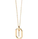 PDPAOLA Půvabný pozlacený náhrdelník písmeno "I" LETTERS CO01-520-U (řetízek, přívěsek) + 2 měsíce na vrácení zboží