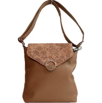 Dámská crossbody kabelka Karen Kasia - hnědá/ vzor