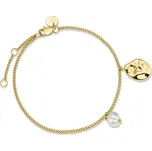 Rosefield Pozlacený ocelový náramek s přívěsky Toccombo JTBPG-J437 + 2 měsíce na vrácení zboží