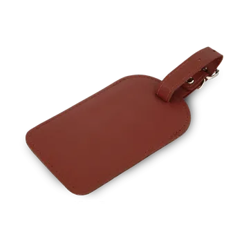 Pánská aktovka Arwel Kožená visačka na zavazadlo hnědá