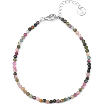 Náramek Agato Minerální náramek s barevnými korálky turmalínu POL-B09/21L + 2 měsíce na vrácení zboží