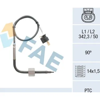 Čidlo automobilu Čidlo, teplota výfukových plynů FAE 68004