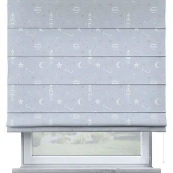 Roleta Modrošedá dětská roleta 170x130 cm Magic - Yellow Tipi ID_1476112