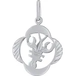 Silvego Stříbrný přívěsek znamení zvěrokruhu Rak - čtyřlístek SILVEGOB10281S07 + 2 měsíce na vrácení zboží