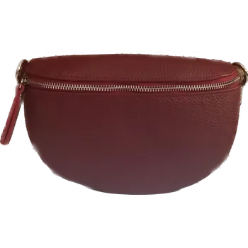 Kabelka Patrizia Piu Kožená ledvinka dámská 7111 - bordó