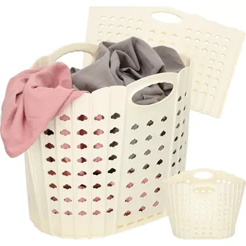 Koš na prádlo Creative Corner krémový KI-2102694624