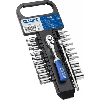 TONA Expert gola sada hlavic SNL22-4R 1/4" 22 ks E030727 na liště E030727