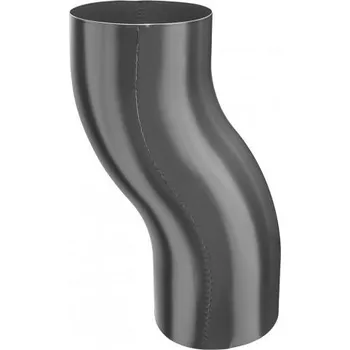 Střecha KJG koleno soklové pozink + barva, Ø100 mm Barva: RAL 3009 Ocelově červená