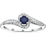 Silvego Stříbrný prsten se safírem Idonea FNJR016sa 50 mm + 2 měsíce na vrácení zboží