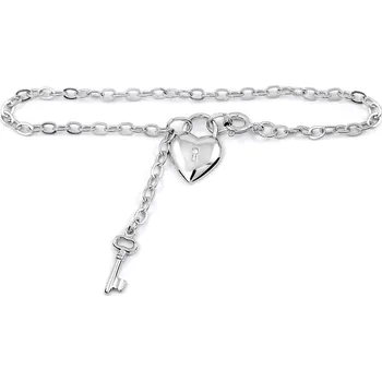 Náramek Soliter Stříbrný náramek s klíčem a zámkem 461 001 01369 04 + 2 měsíce na vrácení zboží