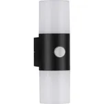 Černobílé kovové venkovní nástěnné LED světlo Nova Luce Paul II.