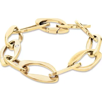 Šperk Calvin Klein Výrazný pozlacený náramek Harmonious Connection 35000686 + 2 měsíce na vrácení zboží