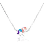 Beneto Hravý stříbrný náhrdelník Jednorožec AGS1340/40D + 2 měsíce na vrácení zboží