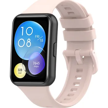 Příslušenství k chytrým hodinkám 4wrist Silikonový řemínek pro Huawei Watch FIT 2 Active - Light Beige + 2 měsíce na vrácení zboží