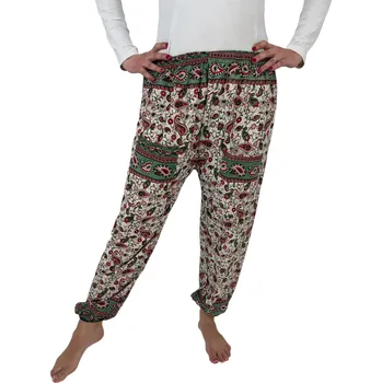 Dámské kalhoty Kalhoty Fatima ornament zelené-Sale