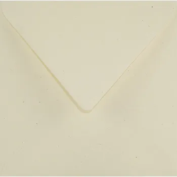 Obálka Čtvercové obálky eko Woodstock Betulla krémové 5 ks