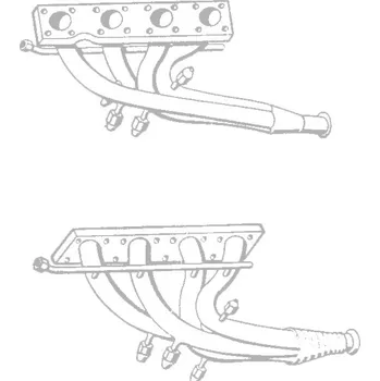 Přední díl výfuku Maserati Mexico (1966-1973) Nerezové výfukové svody QUICKSILVER MT108