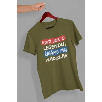 Pánské tričko Vladislav Barva: Khaki, Velikost: XL