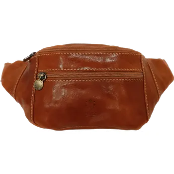 Kabelka Borse in Pelle Pánská kožená ledvinka Florence - hnědá/ camel