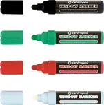 Křídový popisovač na okna a tabule Jumbo (3-4 mm), modrá