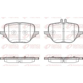 Brzdová destička Sada brzdových destiček, kotoučová brzda REMSA 1966.00