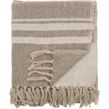 deka Bloomingville, Deka Lugo s třásněmi 130 x 160 cm béžová - Formadore