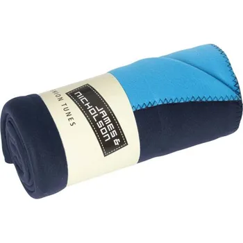 deka DAIBER JN 952 / 2-vrstvá fleecová deka - navy/aqua 150x170 cm