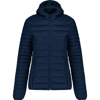 Dámské oblečení KARIBAN VINTAGE DOWN JACKET K6111 / Dámská zimní bunda - navy XS