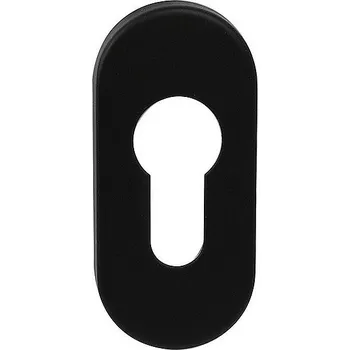 Dveřní kování RK.F.RO.PZ.CE rozeta ovalná na vložku ČERNÁ