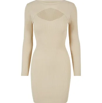 Dámské šaty Dámské šaty URBAN CLASSICS TB1742 SAND XL