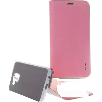 Pouzdro na mobilní telefon Pouzdro Vennus Book Samsung J6 2018 J600 Růžové