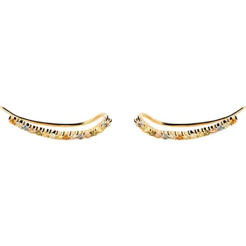 Náušnice PDPAOLA Podélné pozlacené náušnice se zirkony Rainbow Colors AR01-B99-U + 2 měsíce na vrácení zboží