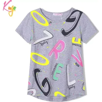 Dívčí tričko Dívčí tričko kr.r. Kugo HC9335 šedé