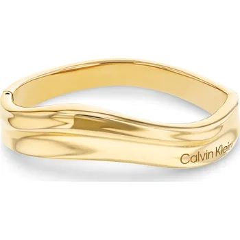 Náramek Calvin Klein Pozlacený pevný náramek z oceli Elemental 35000642 6,7 cm + 2 měsíce na vrácení zboží