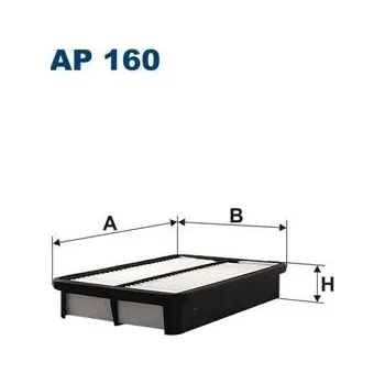 Vzduchový filtr Vzduchový filtr FILTRON AP 160
