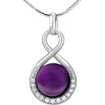 Silvego Stříbrný přívěsek s přírodním Ametystem JST14710AMP + 2 měsíce na vrácení zboží