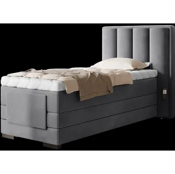 Postel Eltap Čalouněná postel Veros 90x200 Materiál a barva potahu: Sola 6 - tmavě šedá, Rozměr: 90x200
