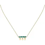 Morellato Módní pozlacený náhrdelník se zeleným achátem Talismani SAIX14 + 2 měsíce na vrácení zboží