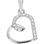 Soliter Zlatý přívěsek srdce s krystaly 249 001 00451 07 + 2 měsíce na vrácení zboží