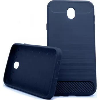 Pouzdro na mobilní telefon Pouzdro Carbon Lux pro Samsung Galaxy J7 2017 J730 Modré
