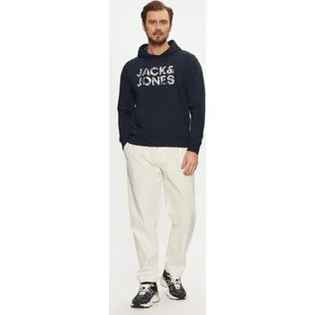 Pánská mikina Jack & Jones Mikina Bryan 12268128 Tmavomodrá Relaxed Fit M