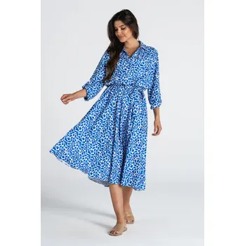 Dámské šaty Šaty SOFIA, modrý vzor 40