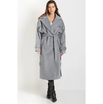 Dámský kabát Kabát ZOJA šedý alpaka 36