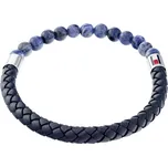 Tommy Hilfiger Originální kožený náramek se sodalitem 2790475 + 2 měsíce na vrácení zboží