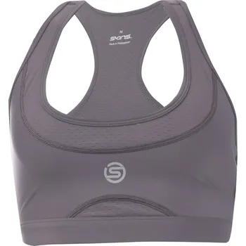 Dámské oblečení Sportovní podprsenka Skins Charcoal 1071747 8 (XS)