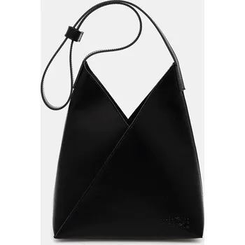 Kabelka Kožená kabelka MM6 Maison Margiela SB6ZH0019.P7183 černá 99X, vel. ONE SIZE